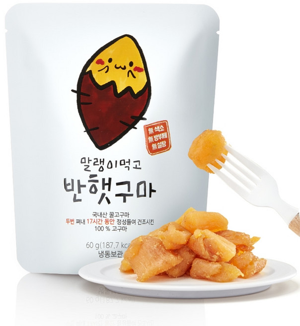 다모식품 해남 꿀 고구마 말랭이 60g, 20개