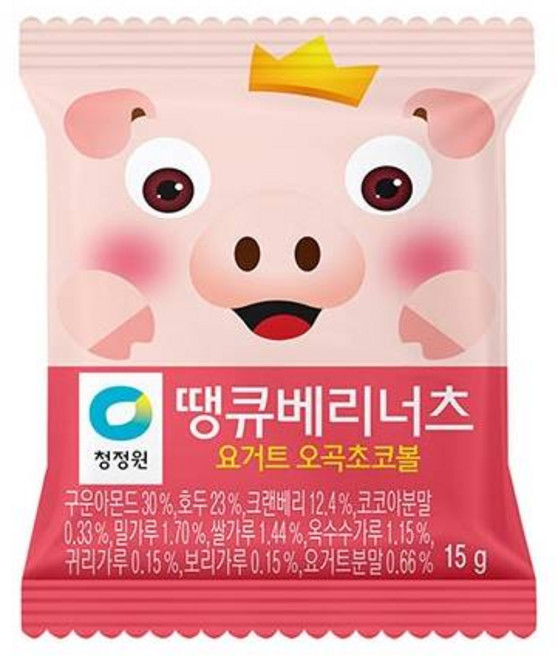 청정원 땡큐베리너츠 요거트 오곡 초코볼 450g (30입), 1개