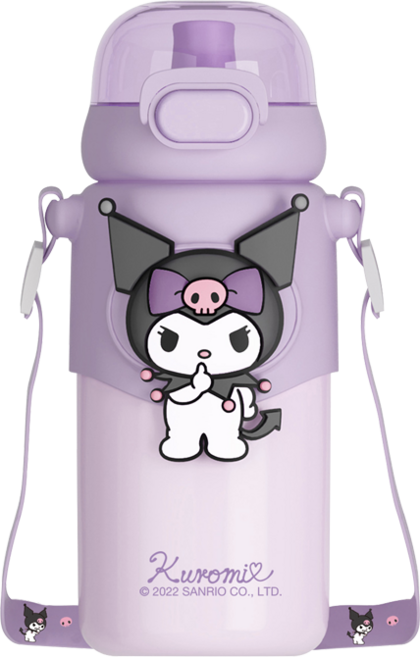 크로스 보더 원터치 텀블러 460ml, 460ml 보라색, 1개