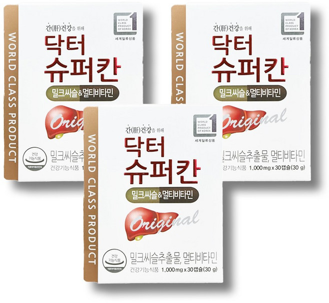 에이치엘사이언스 닥터슈퍼칸 밀크씨슬 멀티비타민, 30정, 3개