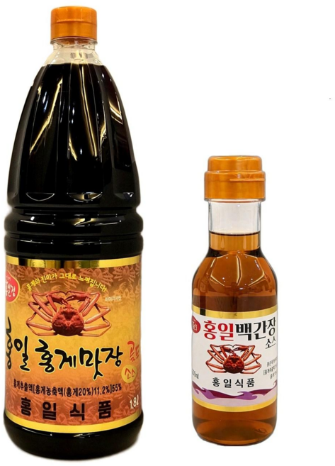 [홍일] 홍게맛장골드 1.8리터+백간장200ml / 홍일식품, 1세트, 2L