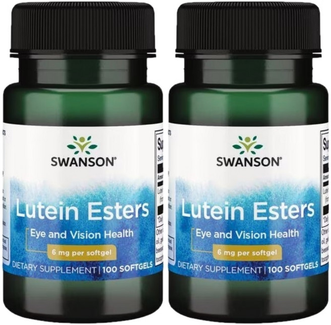 스완슨 루테인 에스테르 6mg, 2, 2개, 100정