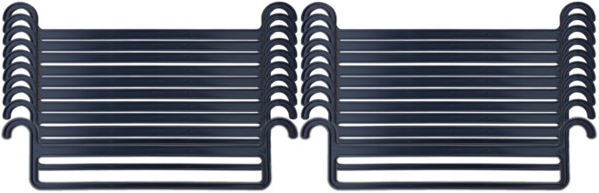 투에스리빙 철제 프리미엄 드레스룸 시스템 행거, 바지걸이 블랙