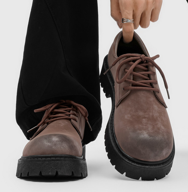 스타일닥터 남자 편안한 더비슈즈 로퍼 빈티지 구두 키높이 더비슈즈 로퍼