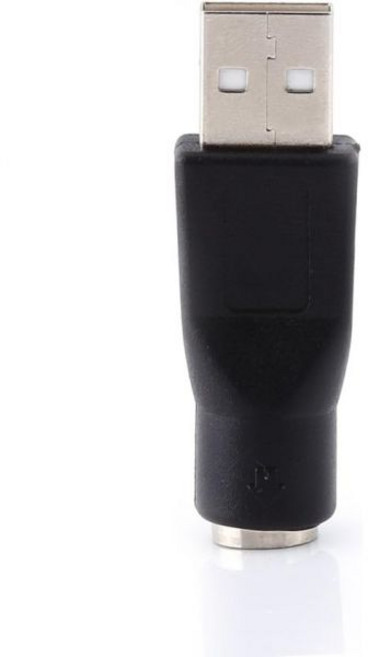 FOSA2pcs USBPS/2 어댑터 USB 2.0 PC 컴퓨터 키보드 마우스용 남성PS/2 여성 컨버터 커넥터