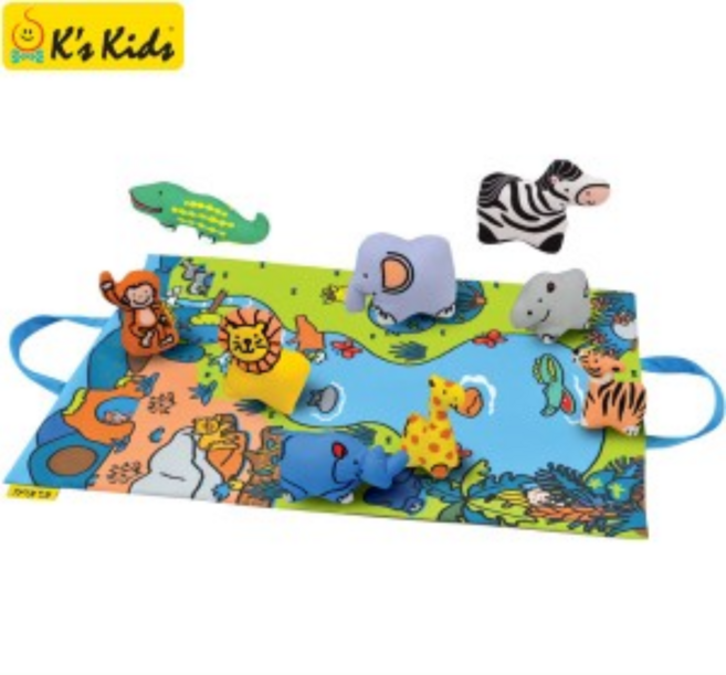 케이스키즈 헝겊놀이가방사파리 KA10744, 1개