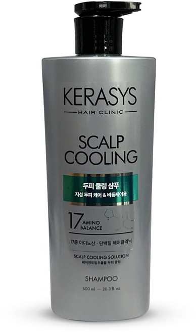케라시스 두피 쿨링 단백질 비듬 케어 샴푸 600ml 지성두피용, 1개