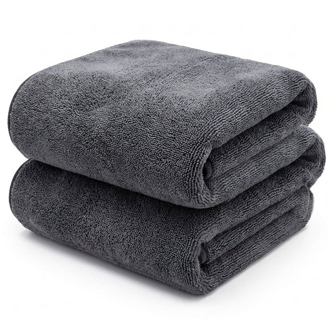 아호메오네 트위스트 세차 타월 초극세사 다용도 타월 일초흡수, 이중의40*60cm, 2개