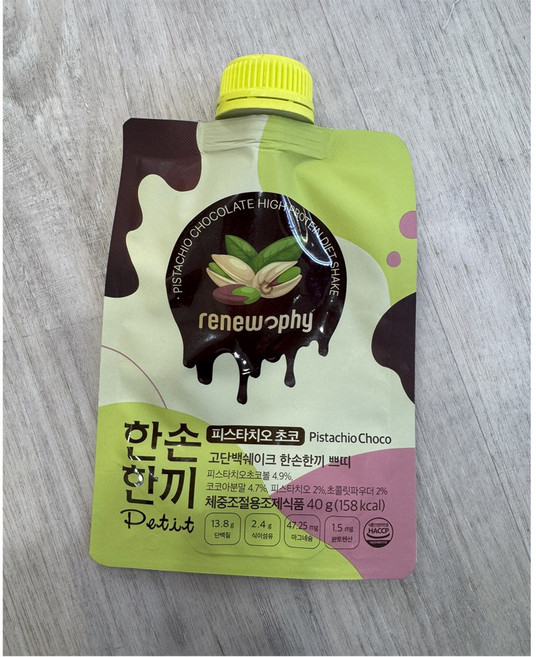 RENEW PHY 韓國高蛋白奶昔, 開心果巧克力7包