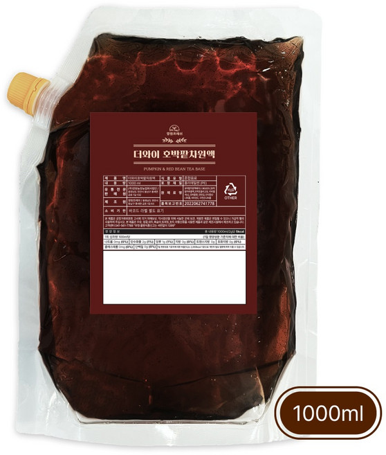양원프레쉬 더와이 호박팥차원액(리필용), 1개, 1개입, 1kg