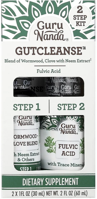 몸관리하세요 겨울입니다 GuruNanda GutCleanse™ 2단계 키트 용기 2개 각 30ml(1fl oz) 특별관리진행, GuruNandaGutCleanse2단계키트용기2개각3, 1, 30ml - 쿠팡