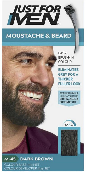 저스트 포 맨 남성 다크 브라운 비어드 수염 염색약 Just for Men Beard Colour Dark Brown, 1개, 상품상세참조