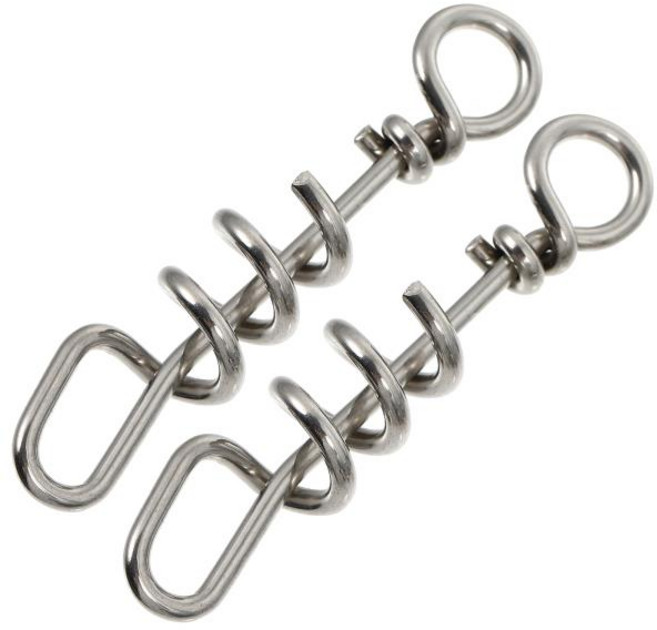 앵무새용 탈출 방지 버클 2개 스테인리스 스틸 부드러운 새 다리 링 애완용품 가정용 선물 장난감 발