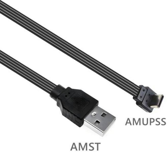 10CM 30CM 1M flat USB elbow to ultra short C-type male charging data cable 2.0 plug elbow left and, [03] 30CM, AMST-CMUPSS, 03 AMST-CMUPSS, 1개