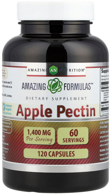 아이허브 사과 펙틴 1400mg 캡슐 120정(캡슐 1정당 700mg), 1개, 120정