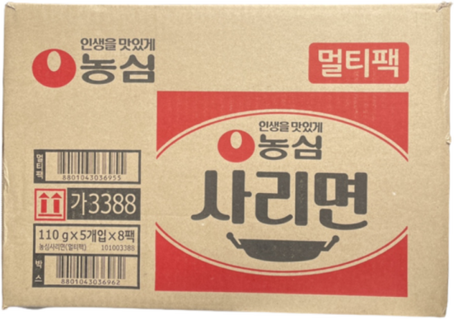 원씨푸드 농심 사리면 한박스(라면사리 ), 1개