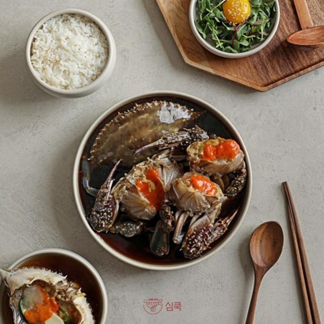 심쿡 알배기 암꽃게 게장 국내산 간장게장 양념게장, [간장게장]소5미(2.4kg), 2.4kg, 1개