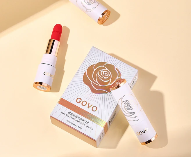 GOVO 컵에 묻지않는 빈티지 무광 립스틱 3색(국내 배송), 08, 1개 - 쿠팡