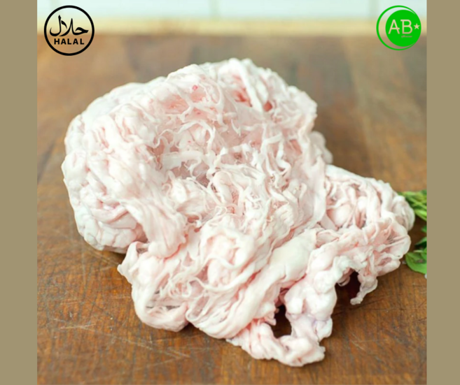Halal lamb lace- caul fat Australian 냉동 할랄 양위지방 호주산, 2개, 1kg