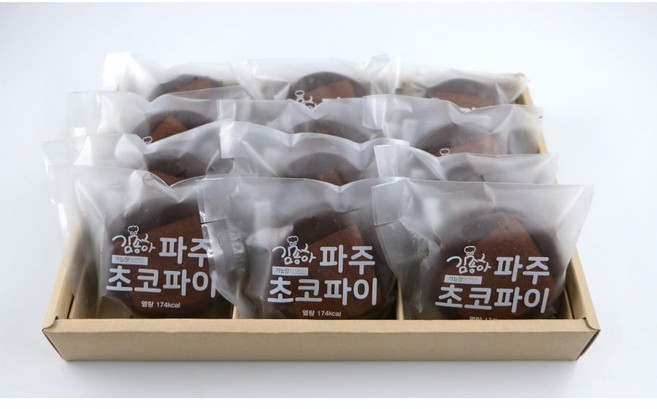 [생산당일발송]김종하과자공방/파주초코파이(12개)-개별포장간식/빵/레몬마들렌/브라우니/선물세트/답례품/마들렌/간식/초코파이/선물세트, 12개, 40g