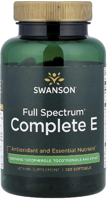 스완슨 비타민E 토코트리에놀 Full Spectrum Complete E 소프트젤 120정, 1개 - 쿠팡