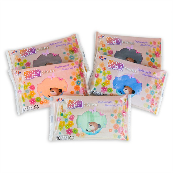 樂朵黏土 輕質造型黏土 共12色 台灣製造 安全無毒, 膚, 50g, 1個