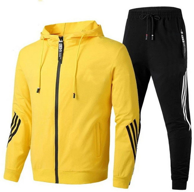 VANCAR 남성용 후드 집업 트레이닝 운동복 상하세트