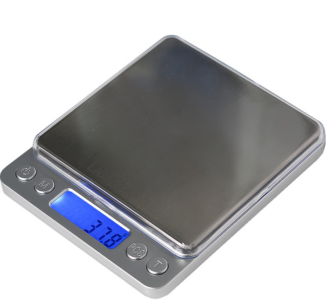 랩앤툴스 디지털 주방 미니 저울, 1kg, 실버