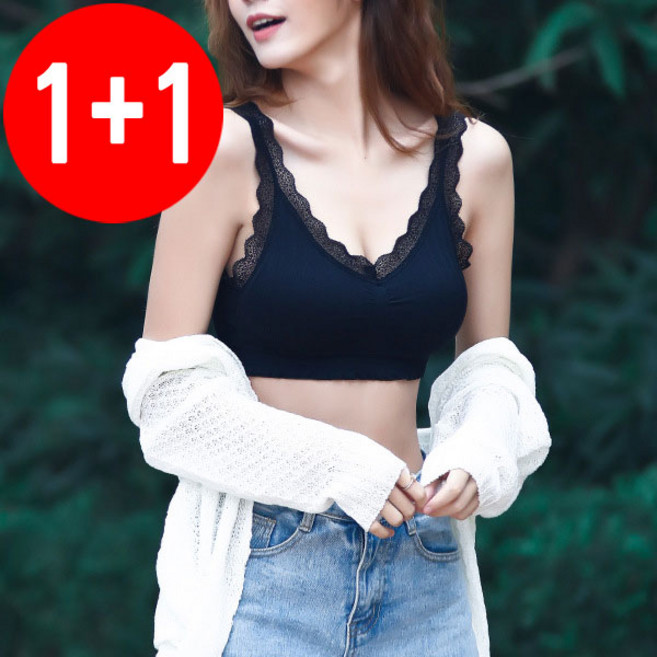 1+1 마더라이크 레이스 뷔스티에 여성브라