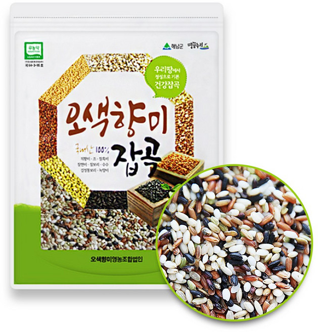 성현물산 국산 잡곡 오색미, 3kg, 1개