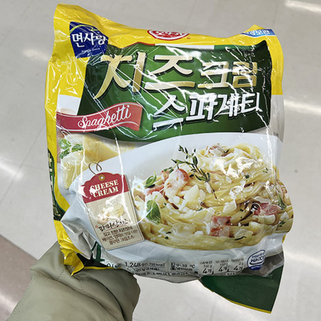 오뚜기 크림스파게티, 아이스박스포장, 1개, 1.248kg
