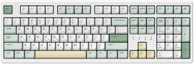 한성컴퓨터 8K 유무선 게이밍 기계식키보드 KTT블루 포각 43g, 제조사축, TFG Cloud MAX CF 동그리, 말차크림