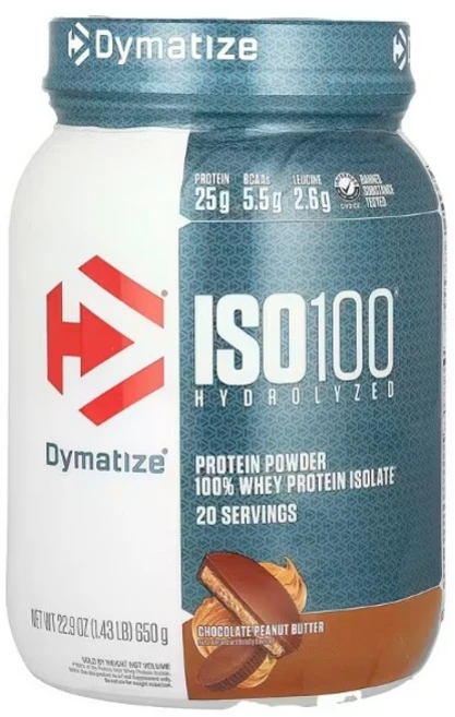 다이마타이즈 ISO100 가수분해 100% 분리유청 단백질 초콜릿 땅콩버터 650g (1.43lbs), 1개 - 쿠팡