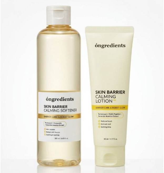 [new 리뉴얼]온그리디언츠 스킨 베리어 2종 세트 [정품배송]카밍 소프너 250ml + 카밍 로션 이엑스 80ml, 1세트