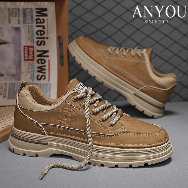 남성 봄 키높이 신발 캐주얼 패션 미끄럼 방지 신발