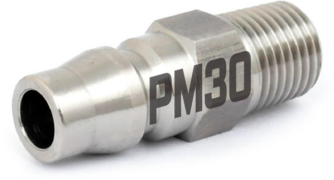 국산 SUS PM 에어카플러 스텐 겉나사카플링 SUS플러그, 1개