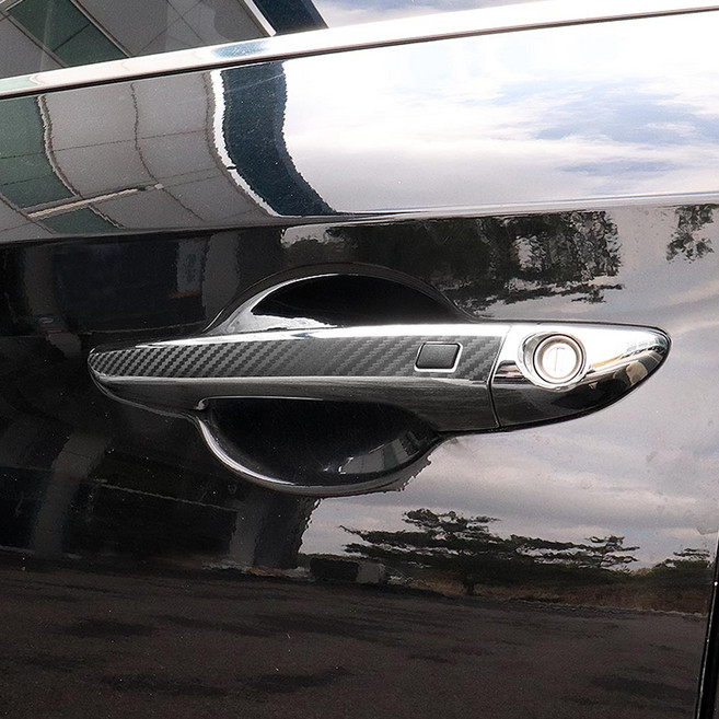 TN LF쏘나타 뉴라이즈 전용 대시보드 패널 카본 포인트 튜닝 스티커 (호환), 헤어라인실버(무광)