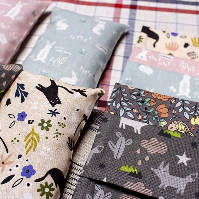 팥주머니 (팥손이) 휴대용 곡물 손난로 팥찜질팩 팥 핫팩, 분홍 나라 흰 토끼, 커버선택 안함, 1개