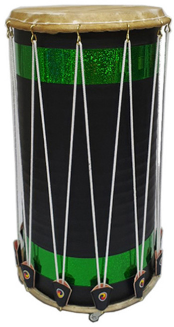 한마음국악사 밴드금반짝이난타북, 40x60cm, 초록, 빨강줄, 1개