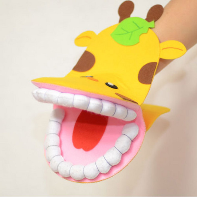 동물 이닦기 놀이 DIY 직접 바느질해서 만드는 반제품, 하마, 1개