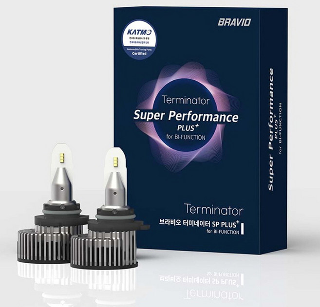 브라비오 LED 터미네이터 SP 9005타입 바이펑션 플러스 합법 인증 LED 전조등, 9005, 1세트