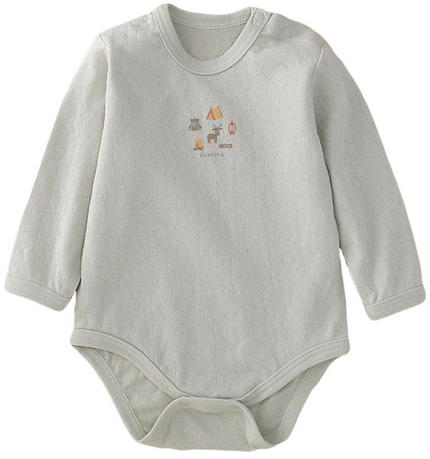 JoyBaby 日系空氣棉包屁衣 新生兒純棉連身衣 春秋冬款肩扣式長袖睡衣