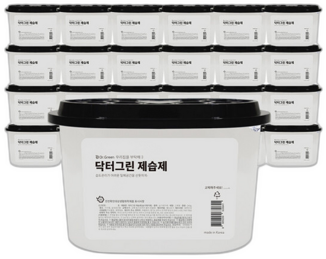 선반형 제습제 / 다용도 습기제거제 옷장용 염화칼슘, 24개