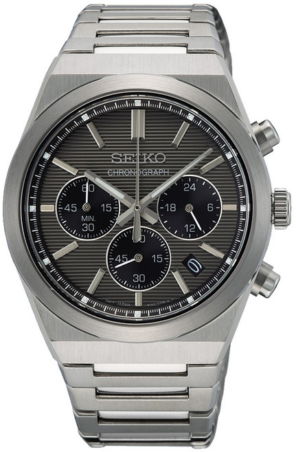 SEIKO 精工 CS系列 時尚三眼計時腕錶