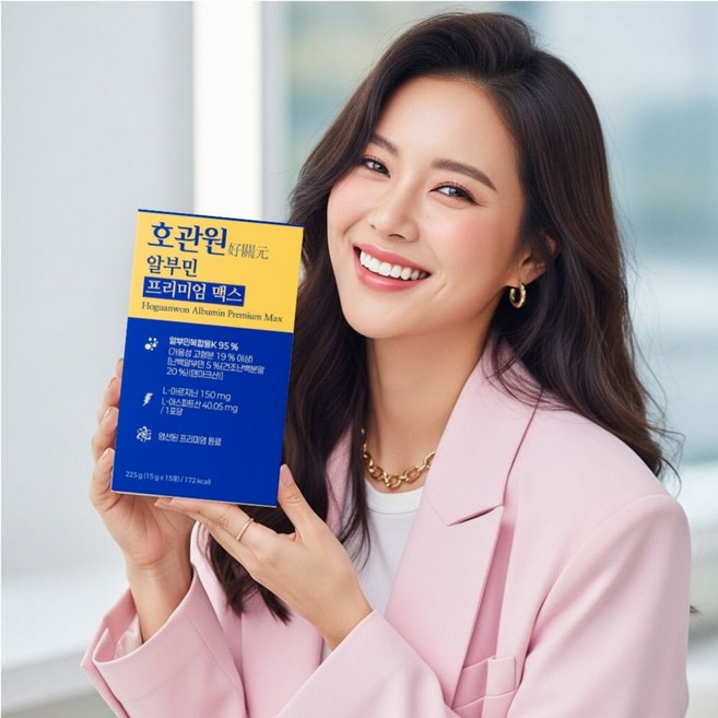 호관원 마시는 알부민 프리미엄 맥스, 1박스, 15회분