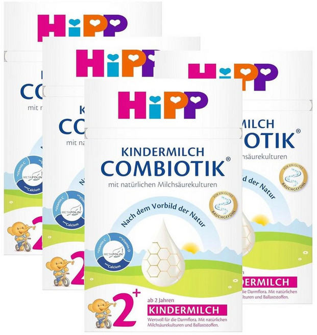 힙분유 킨더밀쉬 콤비오틱 2+ 플러스 Hipp Kindermilch Combiotik from 2 years, 4개, 600g