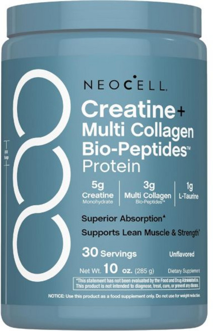 NeoCell Creatine Monohydrate Powder | 30 Servings | with Multi Collagen Peptides | Unflavored | fo, NeoCell Creatine Monohydrate P