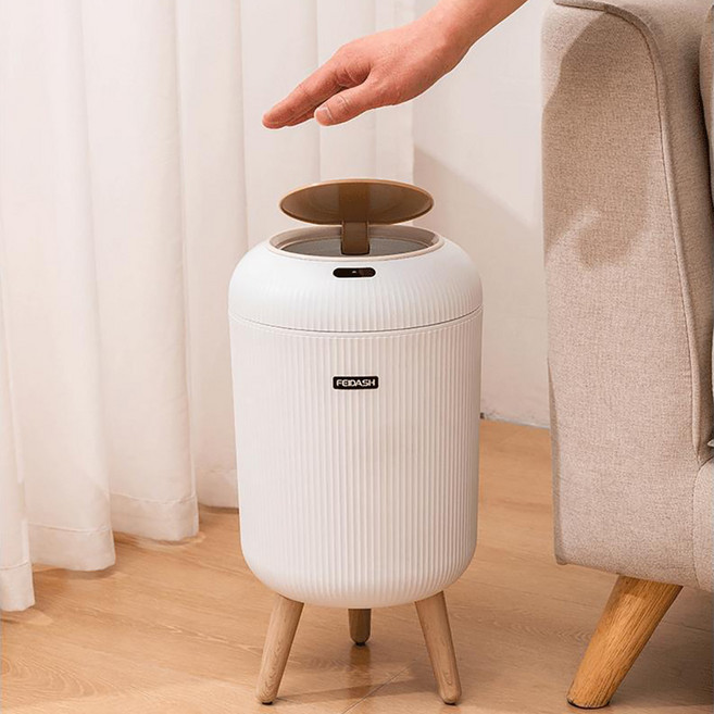 마엘로홈 스마트 센서 휴지통 자동 쓰레기통, 화이트