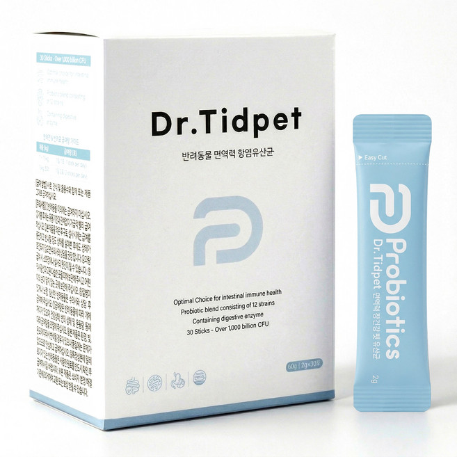 닥터티드펫 강아지 유산균 1조 CFU 장건강 프로바이오틱스 30포, 30회분, 장건강/유산균, 1개