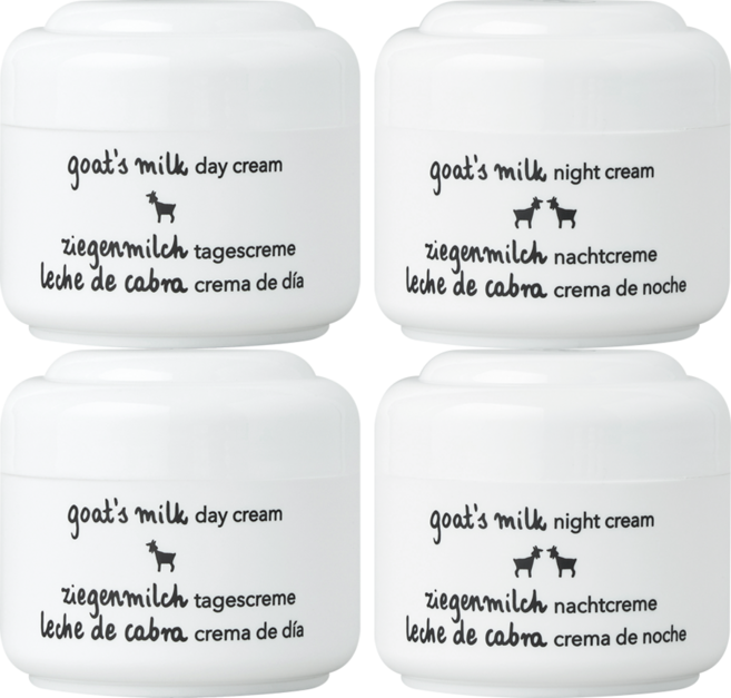 지아자 산양유 나이트크림 50ml + 산양유 데이크림 50ml 영양크림 보습크림, 2개